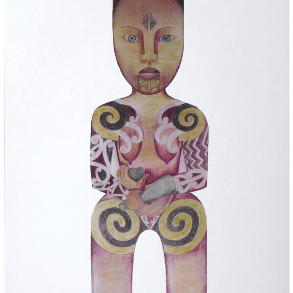 Print by Robyn Kahukiwa called Hine Tauoranga