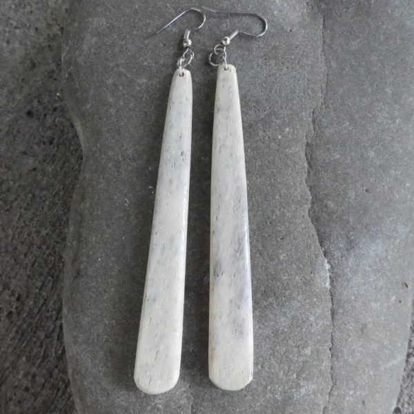 Stiveni Tupou - Whalebone Earrings (100mm #10525-2 ws) - Image 2