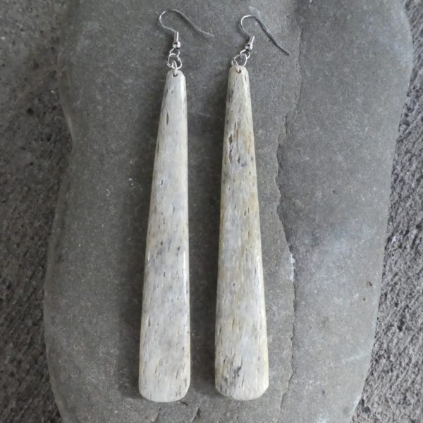 Stiveni Tupou - Whalebone Earrings (100mm #10525-2 ws) - Image 3