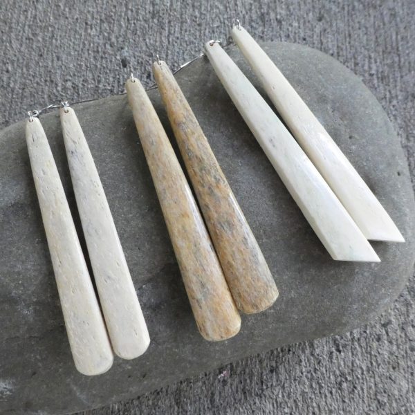 Stiveni Tupou - Whalebone Earrings (100mm #10525-2 ws)