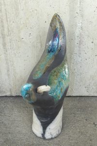 Ceramic NZ native bird sculptures by Sophie Lankovsky from Kura Gallery