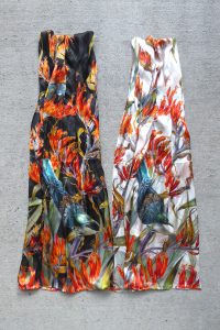 Pure silk scarves with NZ Flowers by Sue Wickison