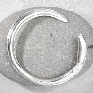 Bright sterling Silver Tuna/Eel Bracelet